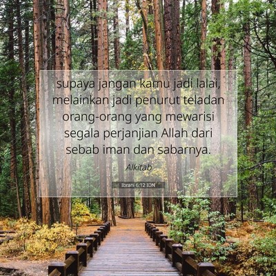Ibrani 6:12 IDN Gambar Ayat Alkitab
