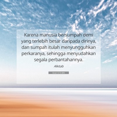 Ibrani 6:16 IDN Gambar Ayat Alkitab