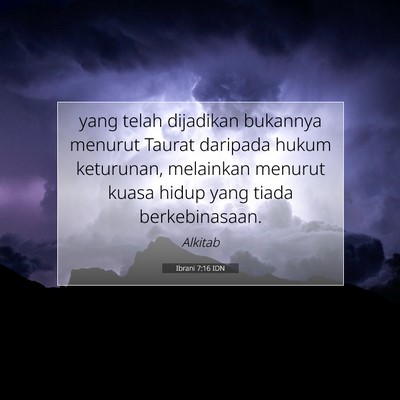 Ibrani 7:16 IDN Gambar Ayat Alkitab