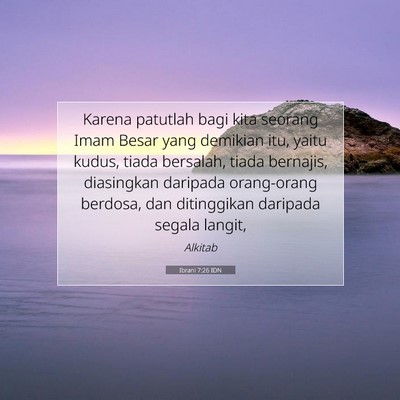 Ibrani 7:26 IDN Gambar Ayat Alkitab