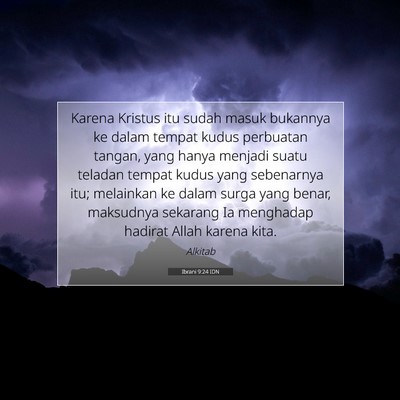 Ibrani 9:24 IDN Gambar Ayat Alkitab
