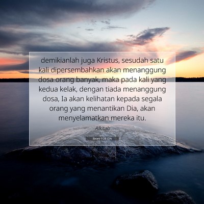 Ibrani 9:28 IDN Gambar Ayat Alkitab
