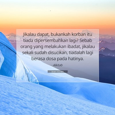 Ibrani 10:2 Ayat Alkitab Dijelaskan