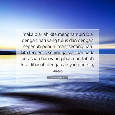 Ibrani 10:22 IDN Gambar Ayat Alkitab