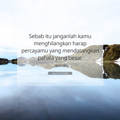 Ibrani 10:35 IDN Gambar Ayat Alkitab