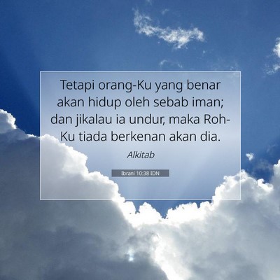 Ibrani 10:38 IDN Gambar Ayat Alkitab
