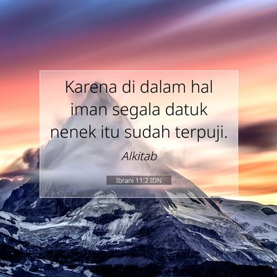 Ibrani 11:2 IDN Gambar Ayat Alkitab