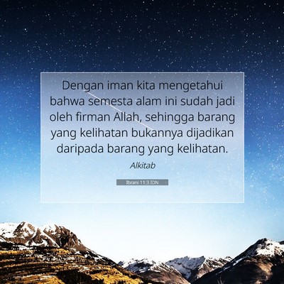 Ibrani 11:3 IDN Gambar Ayat Alkitab