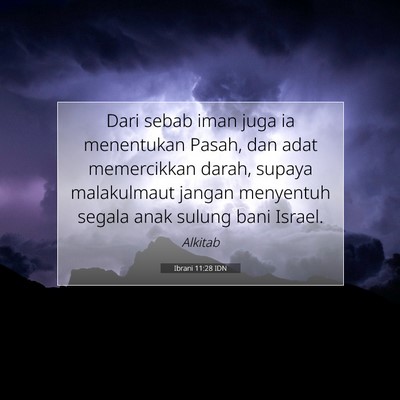 Ibrani 11:28 Ayat Alkitab Dijelaskan