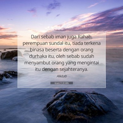 Ibrani 11:31 IDN Gambar Ayat Alkitab