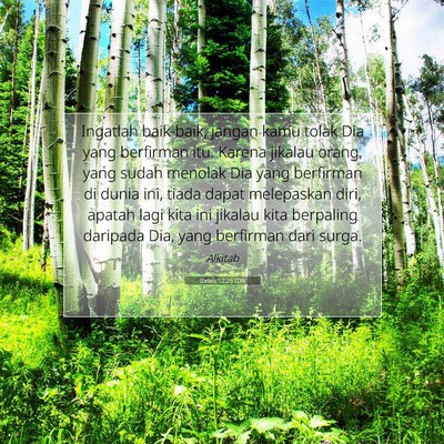 Ibrani 12:25 IDN Gambar Ayat Alkitab
