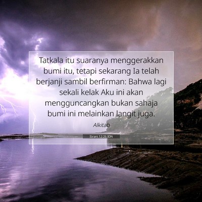 Ibrani 12:26 IDN Gambar Ayat Alkitab