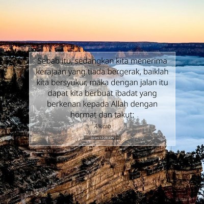 Ibrani 12:28 IDN Gambar Ayat Alkitab