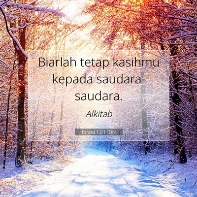 Ibrani 13:1 IDN Gambar Ayat Alkitab