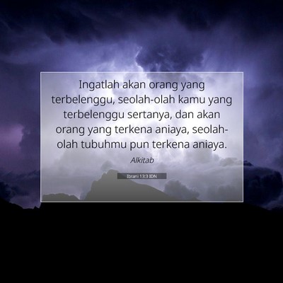 Ibrani 13:3 IDN Gambar Ayat Alkitab