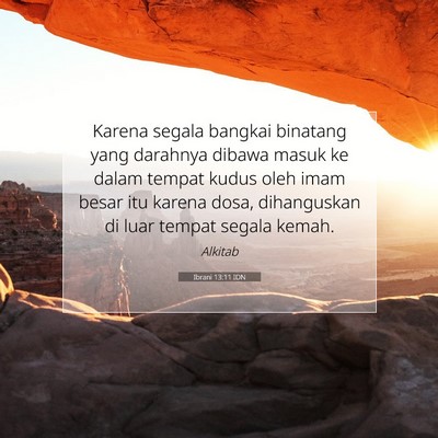 Ibrani 13:11 IDN Gambar Ayat Alkitab