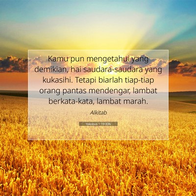 Yakobus 1:19 Ayat Alkitab Dijelaskan