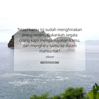 Yakobus 2:6 IDN Gambar Ayat Alkitab