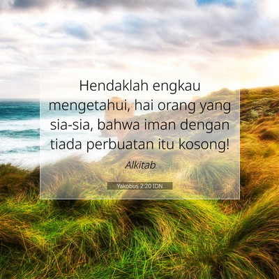 Yakobus 2:20 IDN Gambar Ayat Alkitab