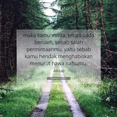 Yakobus 4:3 IDN Gambar Ayat Alkitab