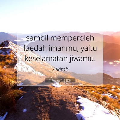 1 Petrus 1:9 Ayat Alkitab Dijelaskan