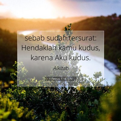 1 Petrus 1:16 Ayat Alkitab Dijelaskan