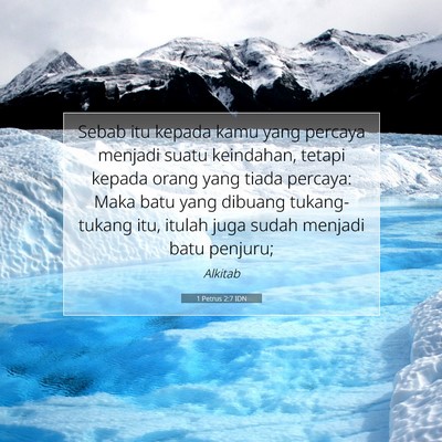 1 Petrus 2:7 IDN Gambar Ayat Alkitab