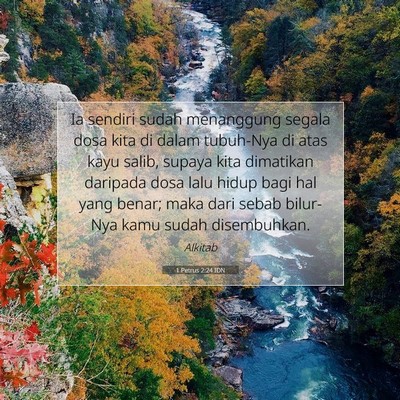 1 Petrus 2:24 IDN Gambar Ayat Alkitab