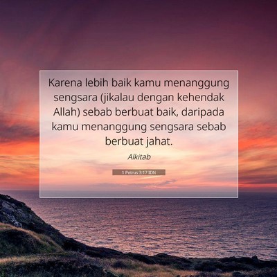 1 Petrus 3:17 Ayat Alkitab Dijelaskan
