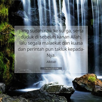 1 Petrus 3:22 IDN Gambar Ayat Alkitab