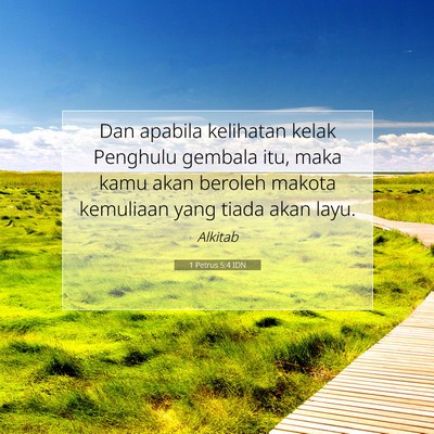 1 Petrus 5:4 IDN Gambar Ayat Alkitab