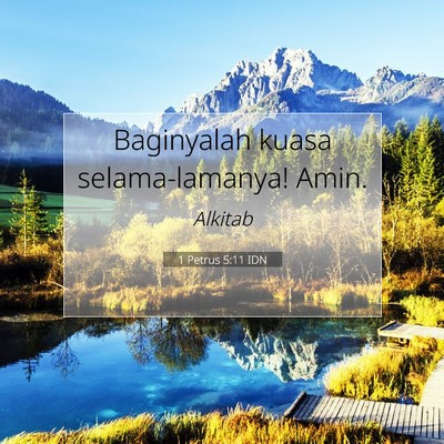 1 Petrus 5:11 Ayat Alkitab Dijelaskan