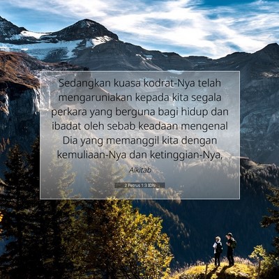 2 Petrus 1:3 Ayat Alkitab Dijelaskan