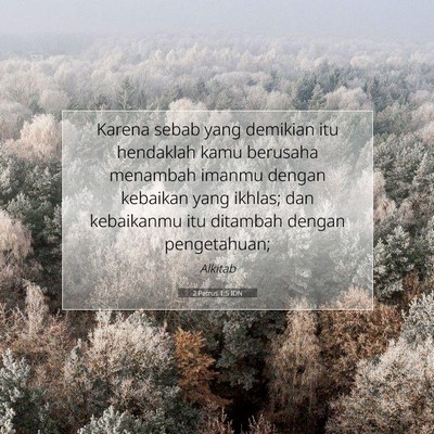 2 Petrus 1:5 Ayat Alkitab Dijelaskan