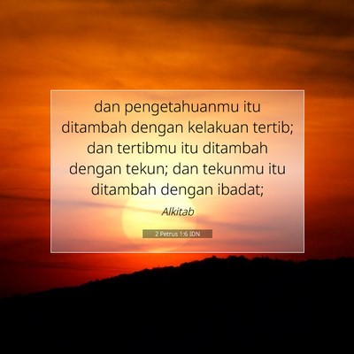 2 Petrus 1:6 Ayat Alkitab Dijelaskan