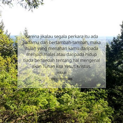 2 Petrus 1:8 Ayat Alkitab Dijelaskan