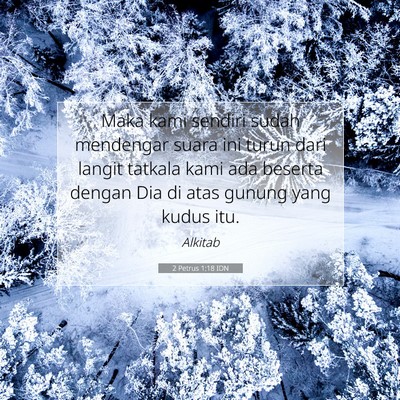 2 Petrus 1:18 Ayat Alkitab Dijelaskan