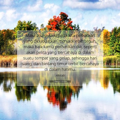 2 Petrus 1:19 Ayat Alkitab Dijelaskan