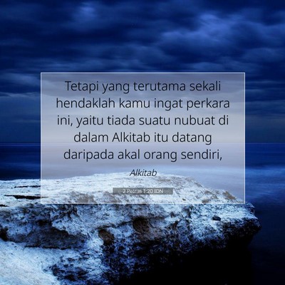 2 Petrus 1:20 Ayat Alkitab Dijelaskan