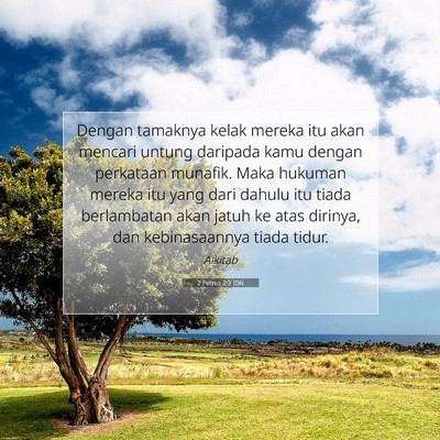 2 Petrus 2:3 IDN Gambar Ayat Alkitab