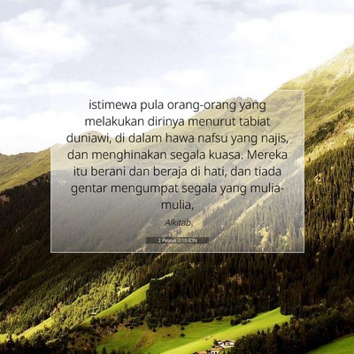 2 Petrus 2:10 IDN Gambar Ayat Alkitab