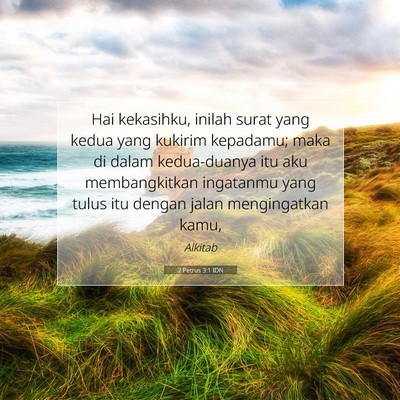 2 Petrus 3:1 IDN Gambar Ayat Alkitab