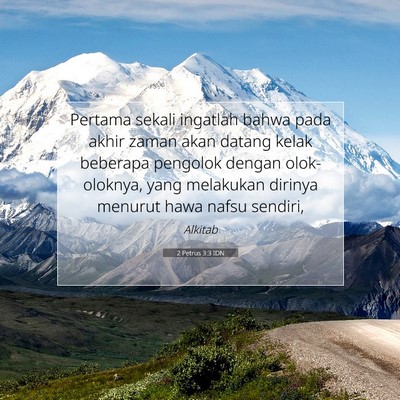 2 Petrus 3:3 IDN Gambar Ayat Alkitab