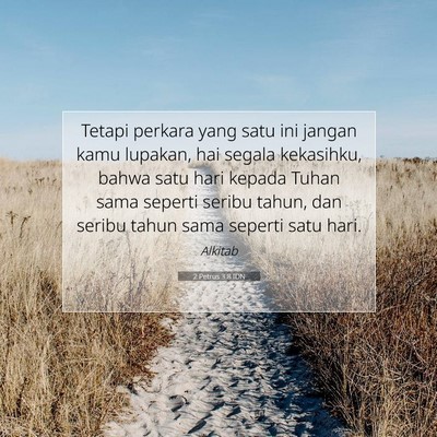 2 Petrus 3:8 IDN Gambar Ayat Alkitab