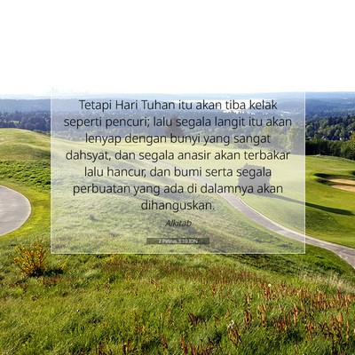2 Petrus 3:10 IDN Gambar Ayat Alkitab
