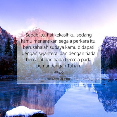 2 Petrus 3:14 IDN Gambar Ayat Alkitab