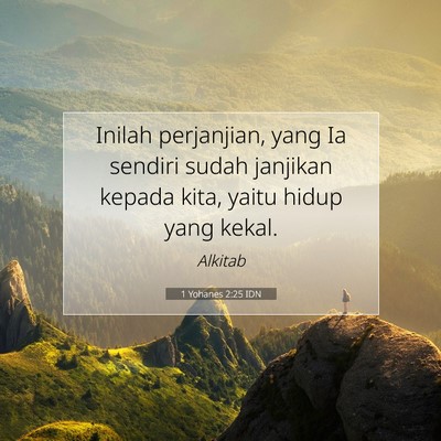 1 Yohanes 2:25 IDN Gambar Ayat Alkitab