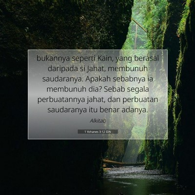 1 Yohanes 3:12 IDN Gambar Ayat Alkitab