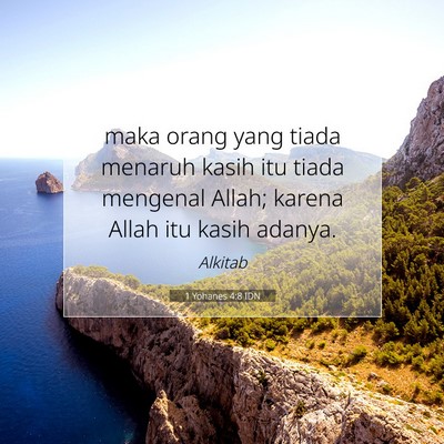 1 Yohanes 4:8 IDN Gambar Ayat Alkitab