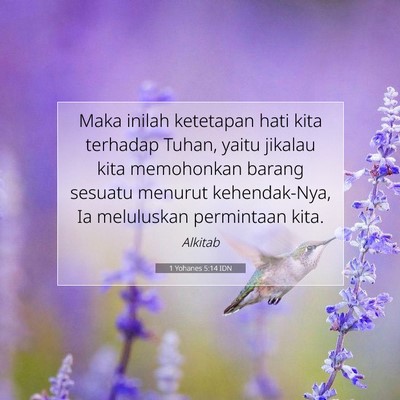 1 Yohanes 5:14 IDN Gambar Ayat Alkitab